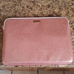 Kate Spade Pink Glitter Laptop Case